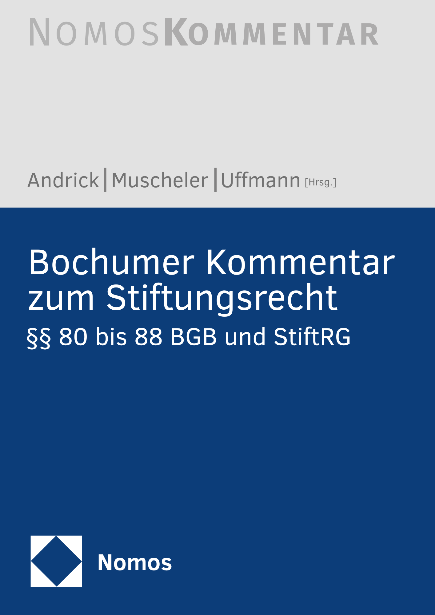 Bochumer Kommentar zum Stiftungsrecht